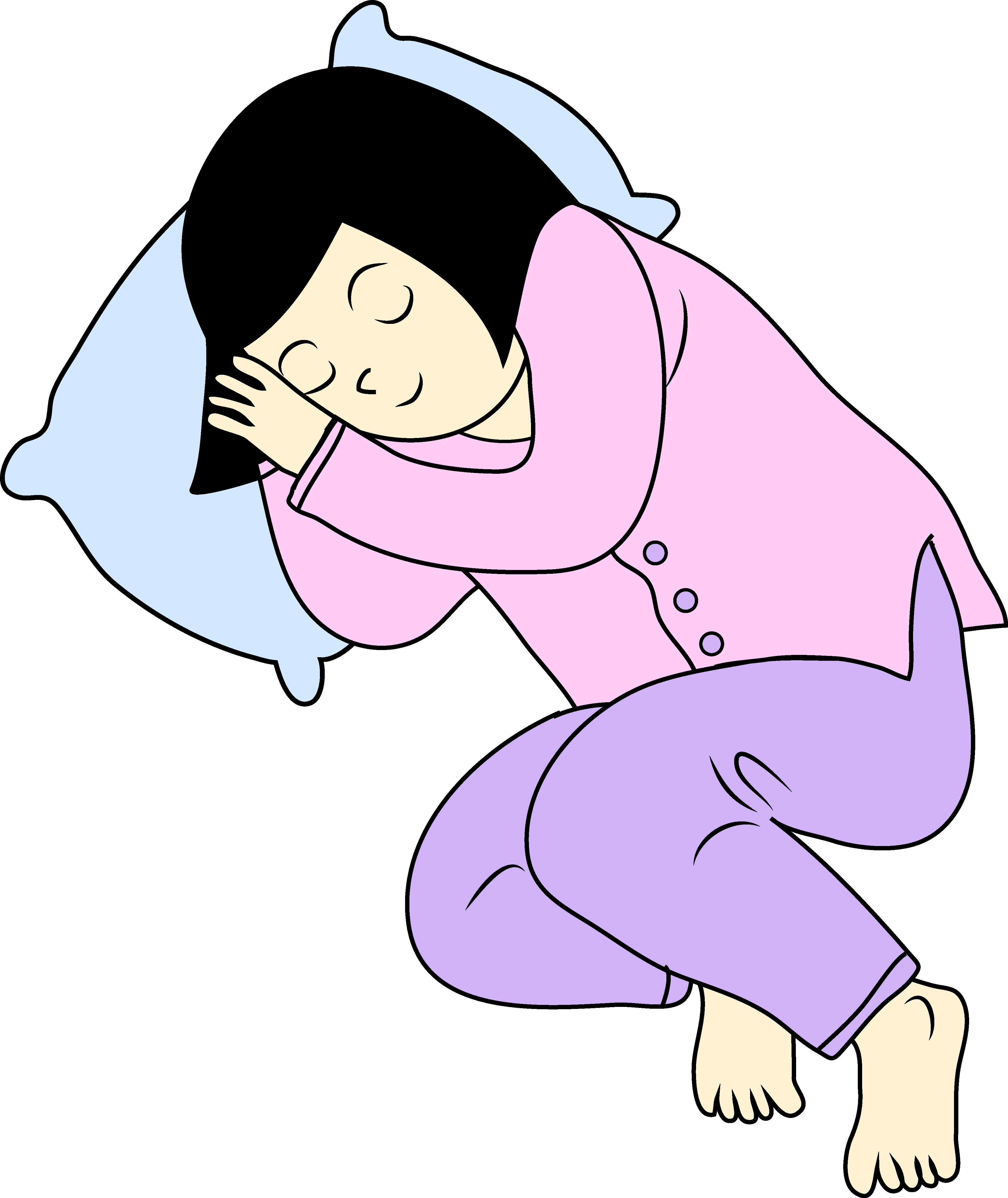 Cartoon Girl Sleeping - ClipArt Best