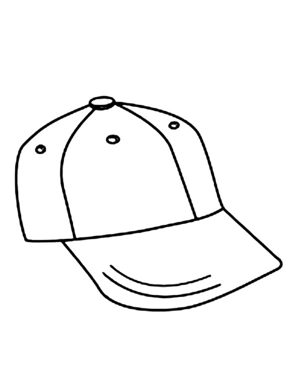 How to Draw Baseball Cap Coloring Page | Coloring Sun