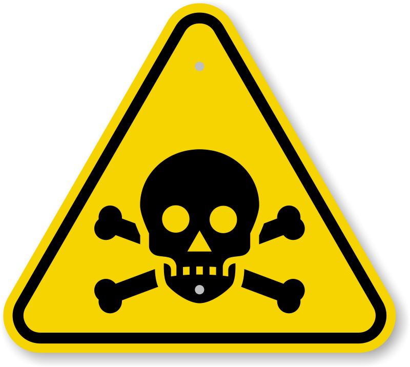 Poison & Poisonous Chemicals Warning Signs