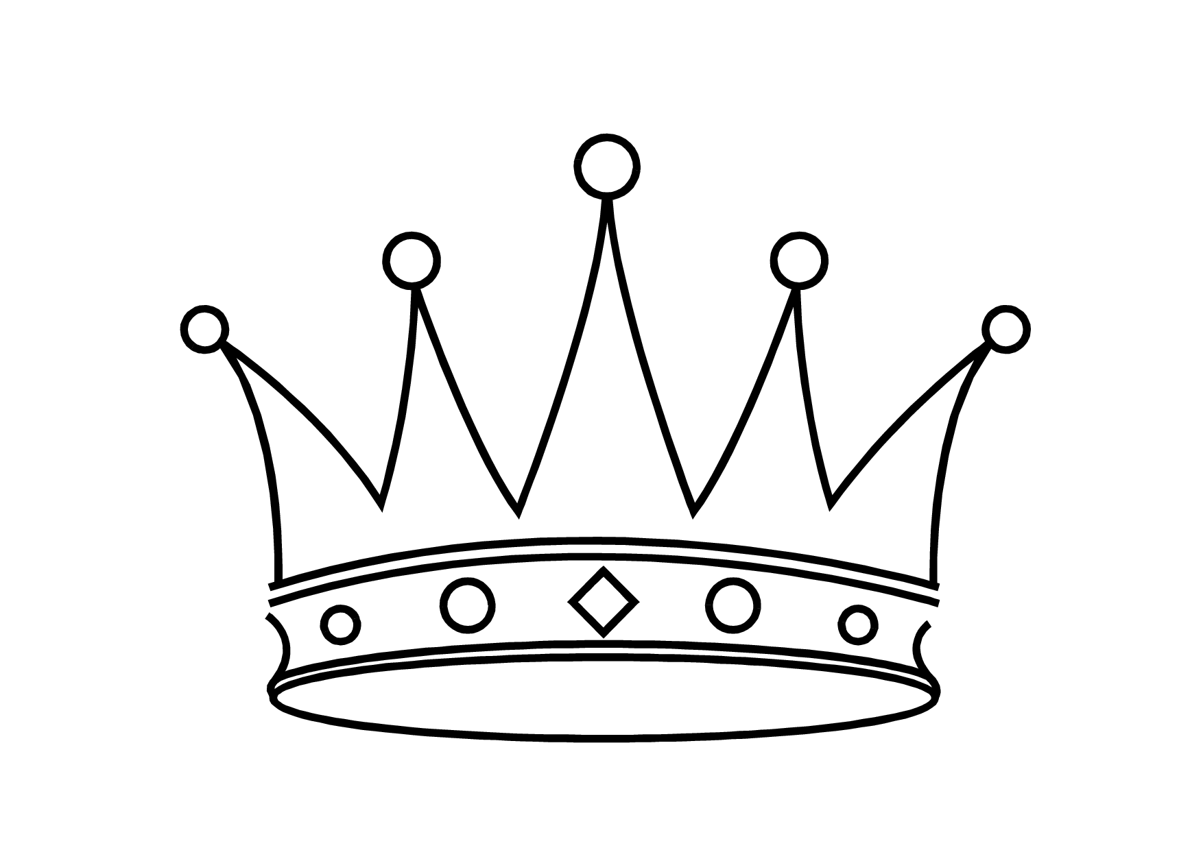 Animals For > Simple King Crown Outline