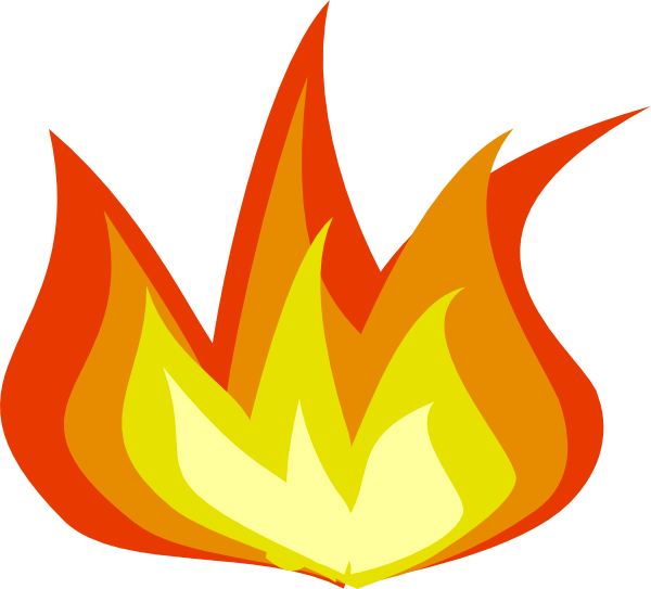 Flames Clip Art Black And White - Free Clipart Images