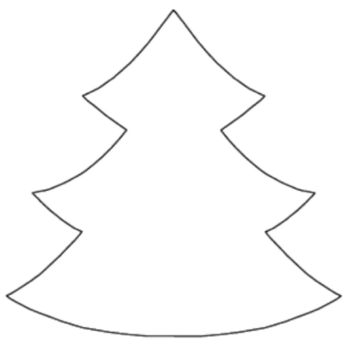 Christmas Tree Clip Art Outline