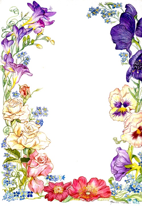 free flower border designs clip art - photo #41