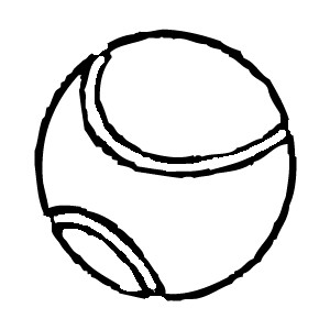 Free drawing of Tennis ball from the category - Sports - Tim ...