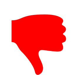 Free red thumbs down icon - Download red thumbs down icon