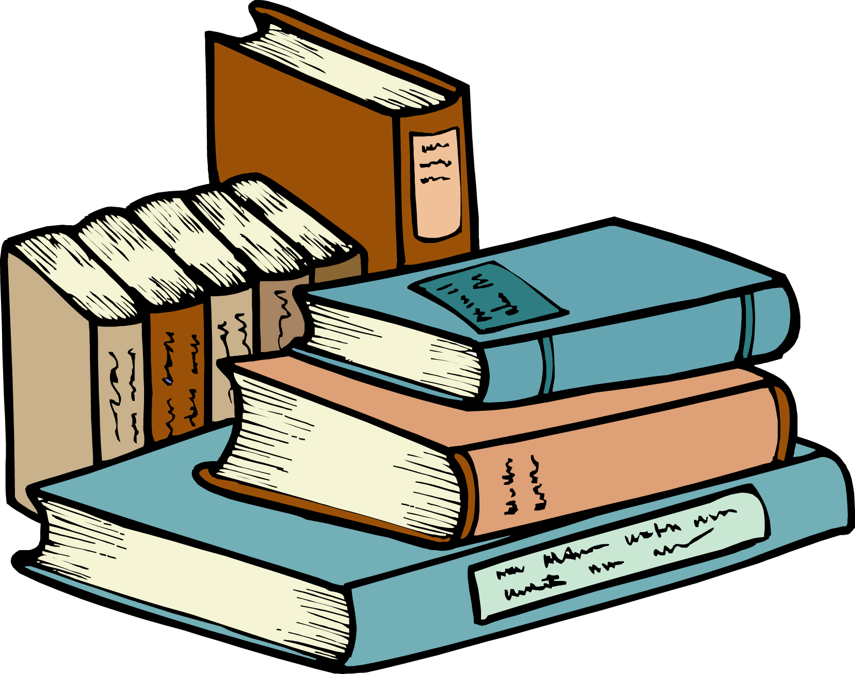 Stack Of Books Clipart - Free Clipart Images