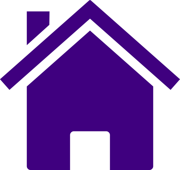 Simple Purple House Clip Art - vector clip art online ...