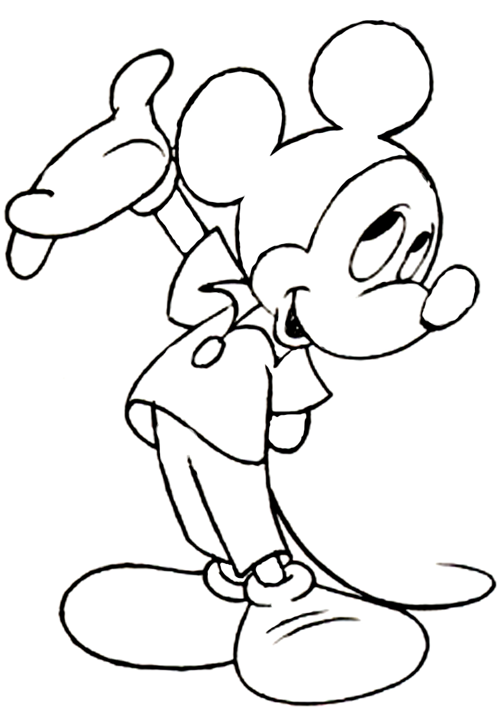 Mickey mouse printable coloring pages