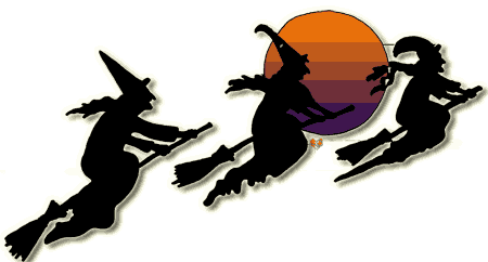 Witch Clipart Moon Broom, Echo's Free Halloween Clip Art for Kids ...