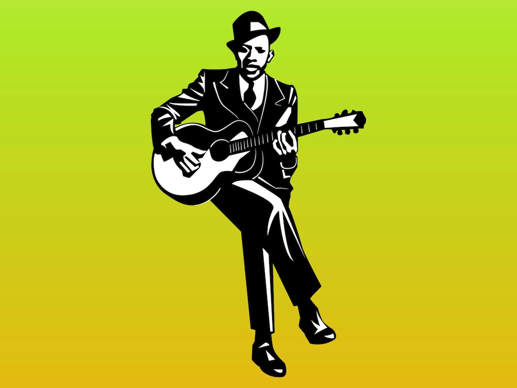 cartoon guitar player clipart free - photo #19