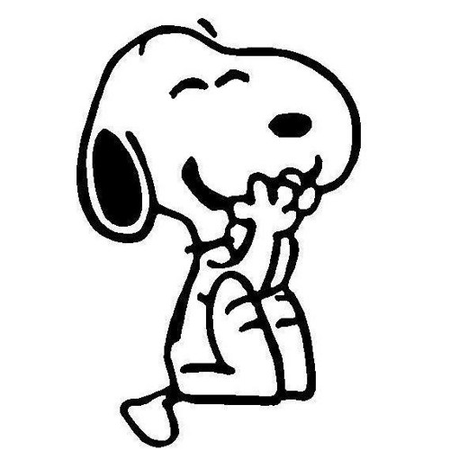 6 Inch Snoopy Giggling From Peanuts And The Gang Decal Sticker ...