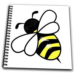 Large Yellow n Black Bumblebee - Drawing Book 8 X 8 ...