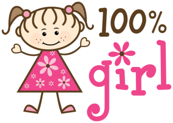 100% Girl Stick Figure design by karlynne, Family t-shirts ...
