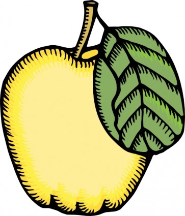 Vector yellow apple clip Free vector for free download (about 5 ...