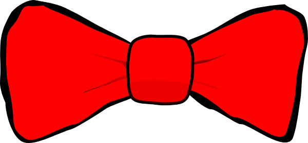 Bow Tie Red Clip Art - vector clip art online ...