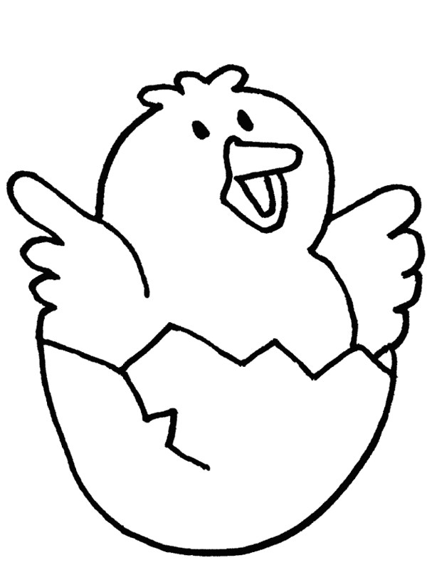 Baby chick coloring pages | Home Design Gallery