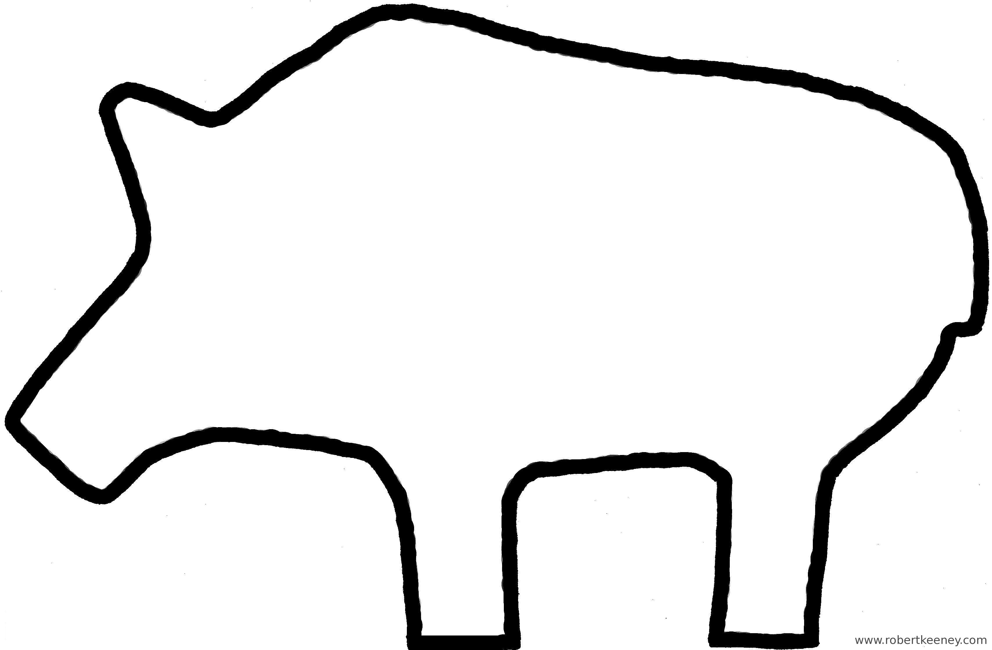 pig outline clip art - photo #44