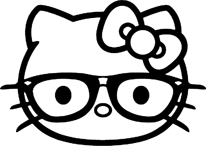 Gallery For Hello Kitty Nerd Coloring Pages « cartoon Gallery