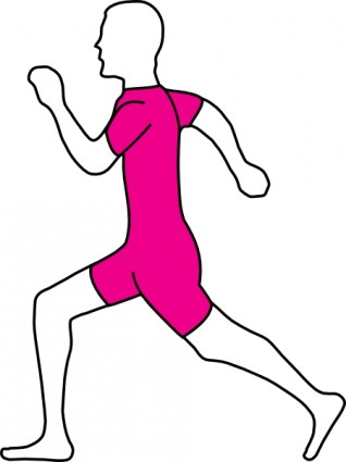 Running Man clip art Free vector in Open office drawing svg ( .svg ...