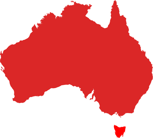 Australia Map Red Clip Art - vector clip art online ...