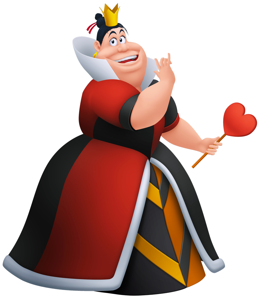 Alice in Wonderland Queen of Hearts PNG Clipart Image