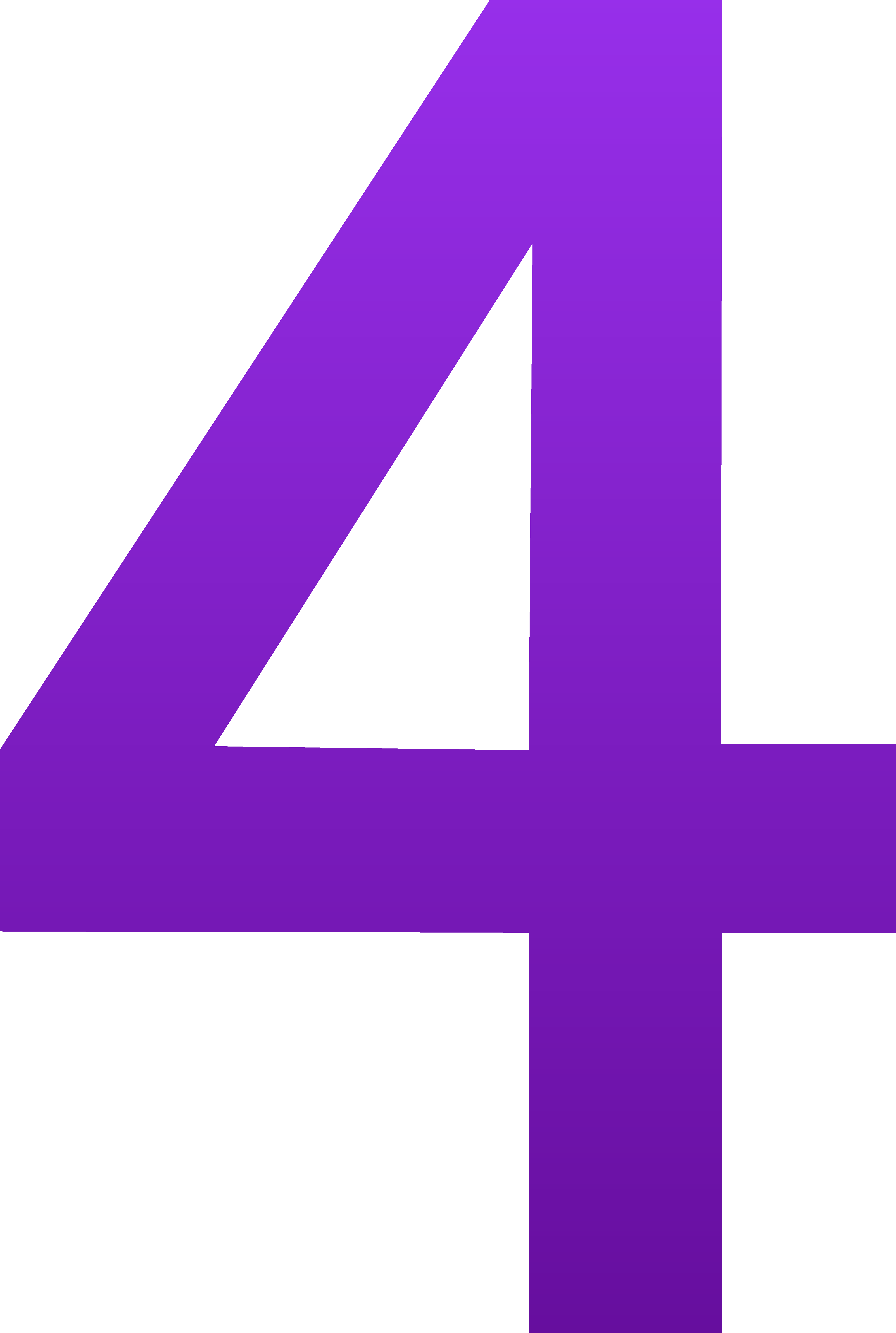Number 4 clipart purple - ClipartFox