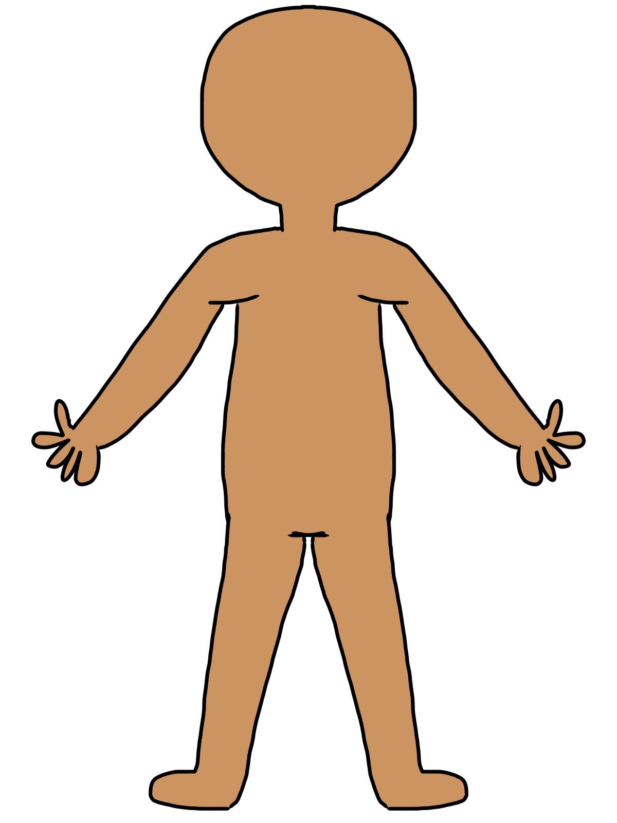 Clipart human body outline
