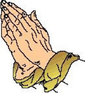 Praying hands free clipart