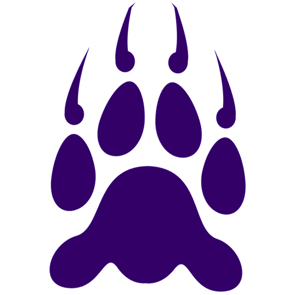 Purple Paw Prints - ClipArt Best