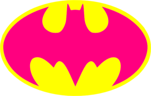 Hot Pink Batman Logo Clip Art - vector clip art ...
