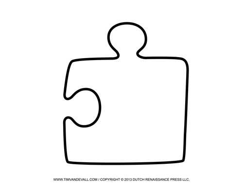 Blank Puzzle Piece Template - Free Single Puzzle Piece Images | PDF
