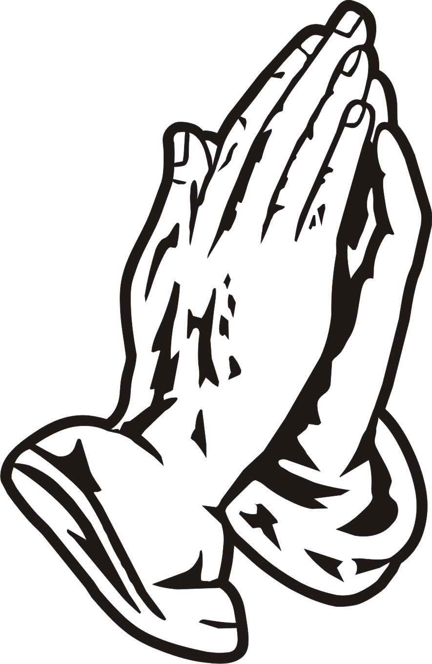 Praying hands prayer clip art young girl praying vector clip art ...