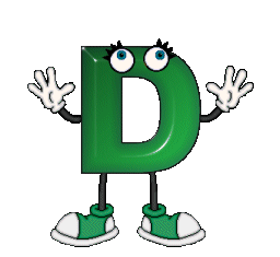 Animated Letter D