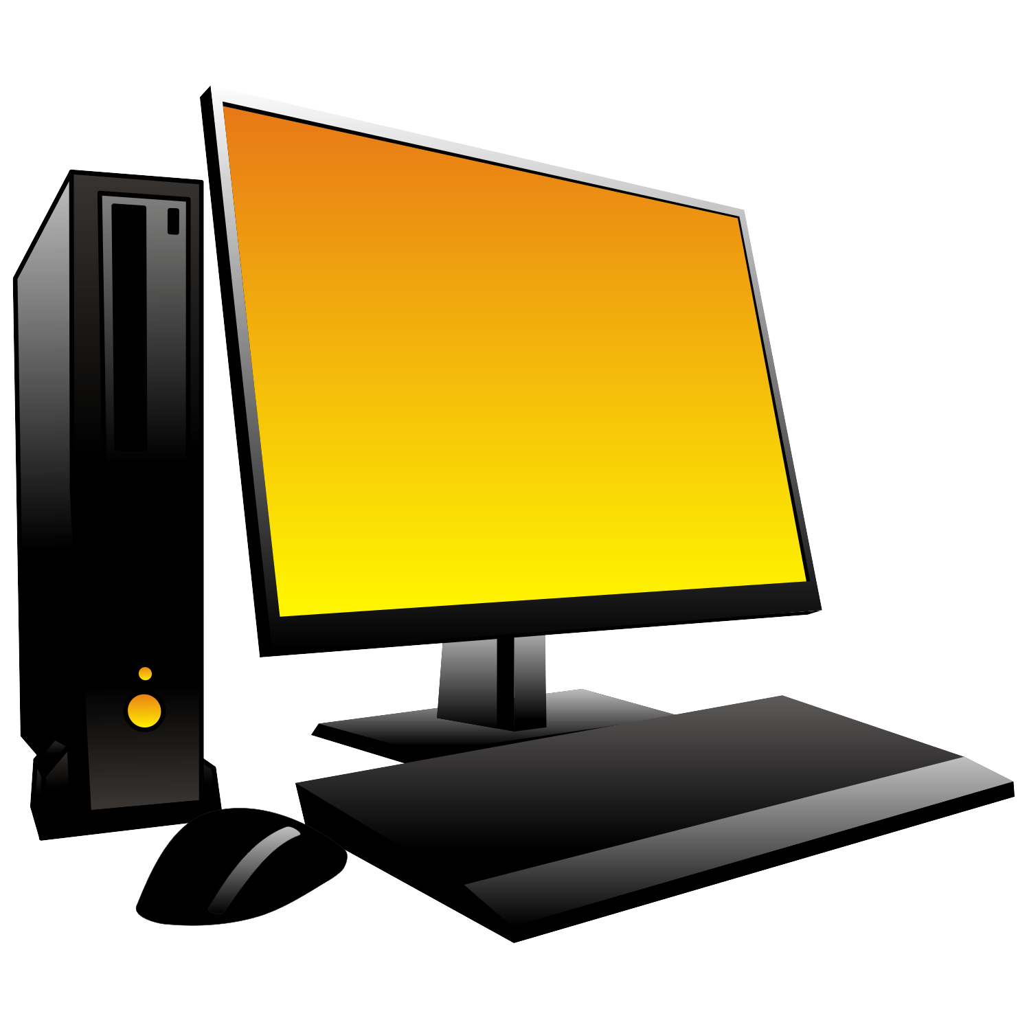 Vector for free use: Desktop computer icon #1004 - Free Icons and ...