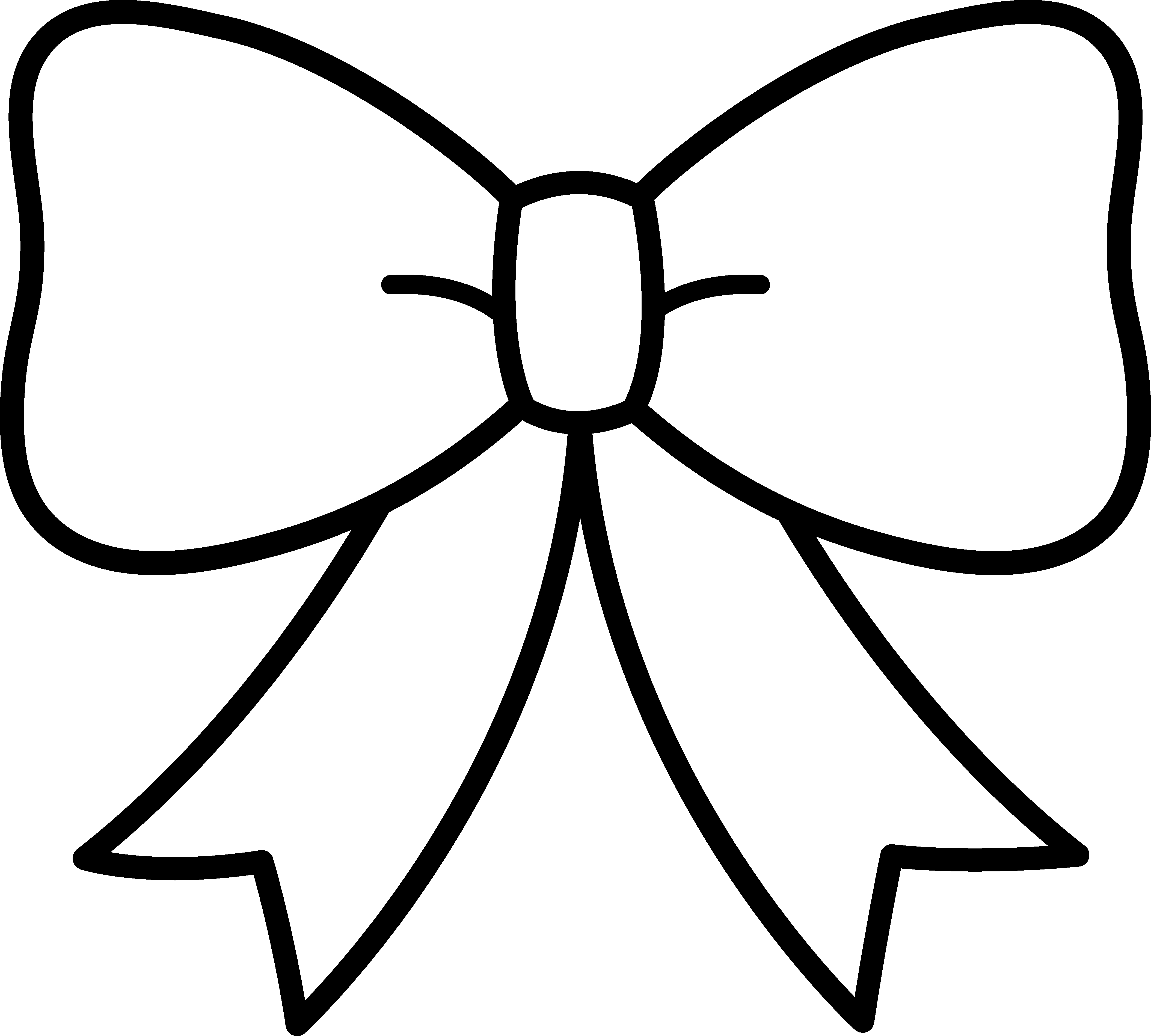 Bow Outline | Free Download Clip Art | Free Clip Art | on Clipart ...
