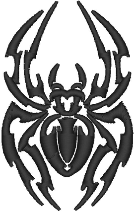 Tribal Spiders Embroidery Design