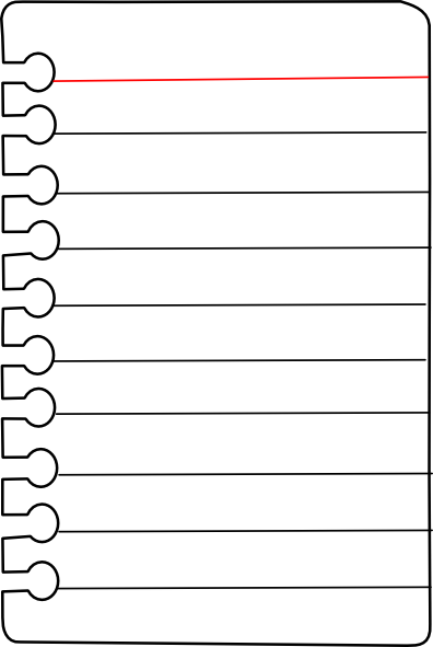 Notebook Paper Clipart