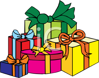 Christmas gift clipart free