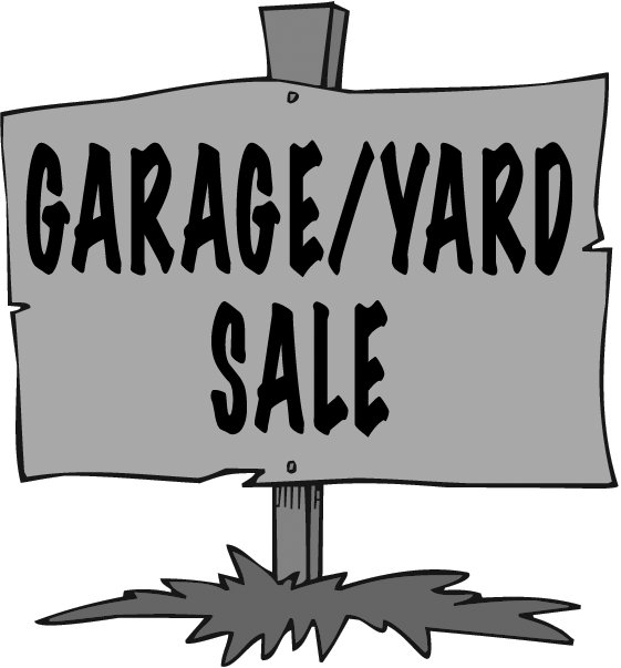 Garage sale sign clipart