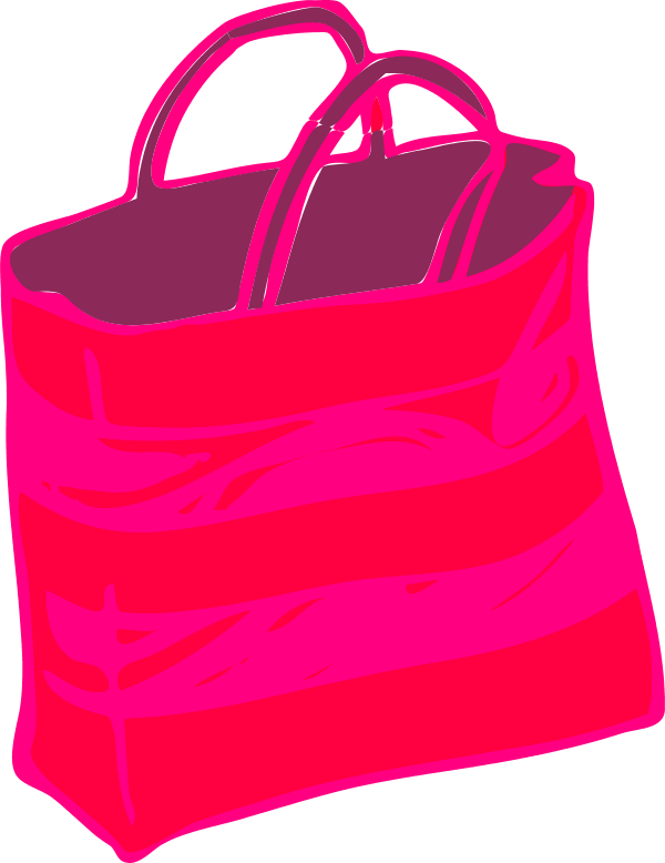 Pink Shopping Bag Clipart