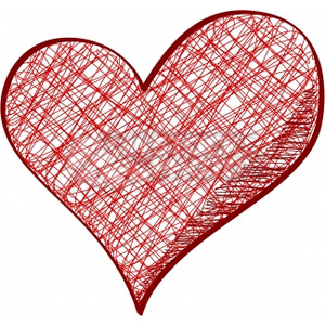 Drawn heart clipart