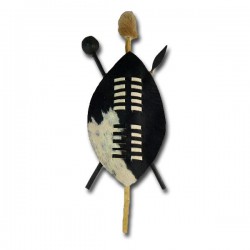 Africa decoration Zulu shield mini 20 cm - African Attitude ...
