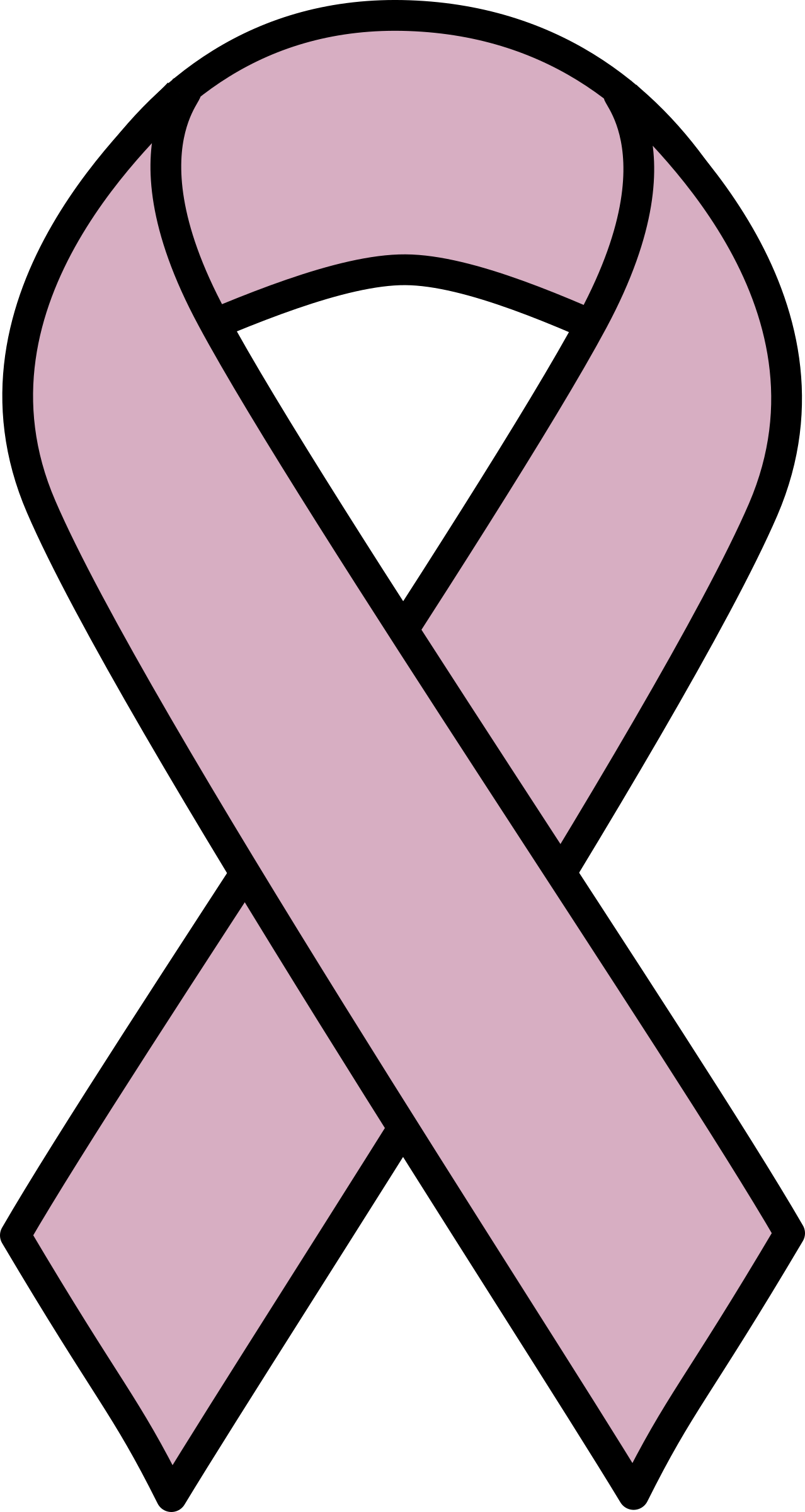 Clipart - Lavender Ribbon for All Cancers