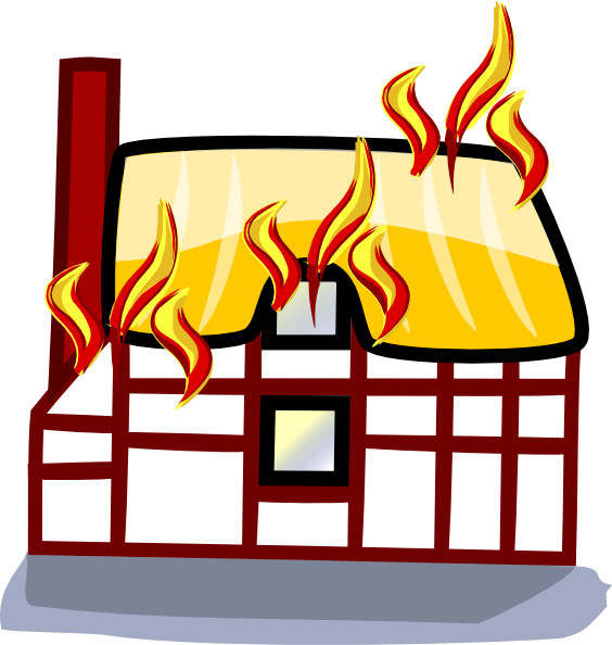 Cartoon Building On Fire | Free Download Clip Art | Free Clip Art ...