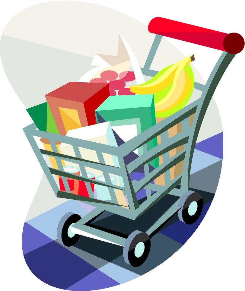 Shopping Trolley Cartoon - ClipArt Best