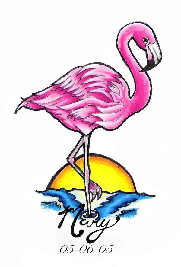 flamingo heart tattoo clipart best flamingo heart tattoo clipart best