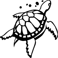 Turtle Outline Clipart