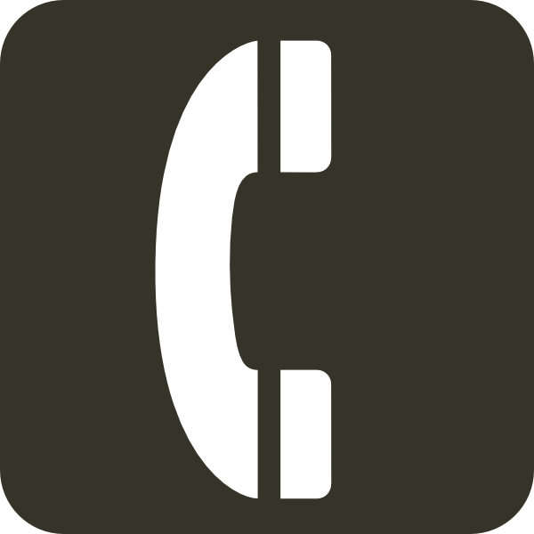 Dark Green Phone Logo Clip Art - vector clip art ...