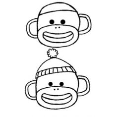 Clip art, Monkey and Sock monkeys