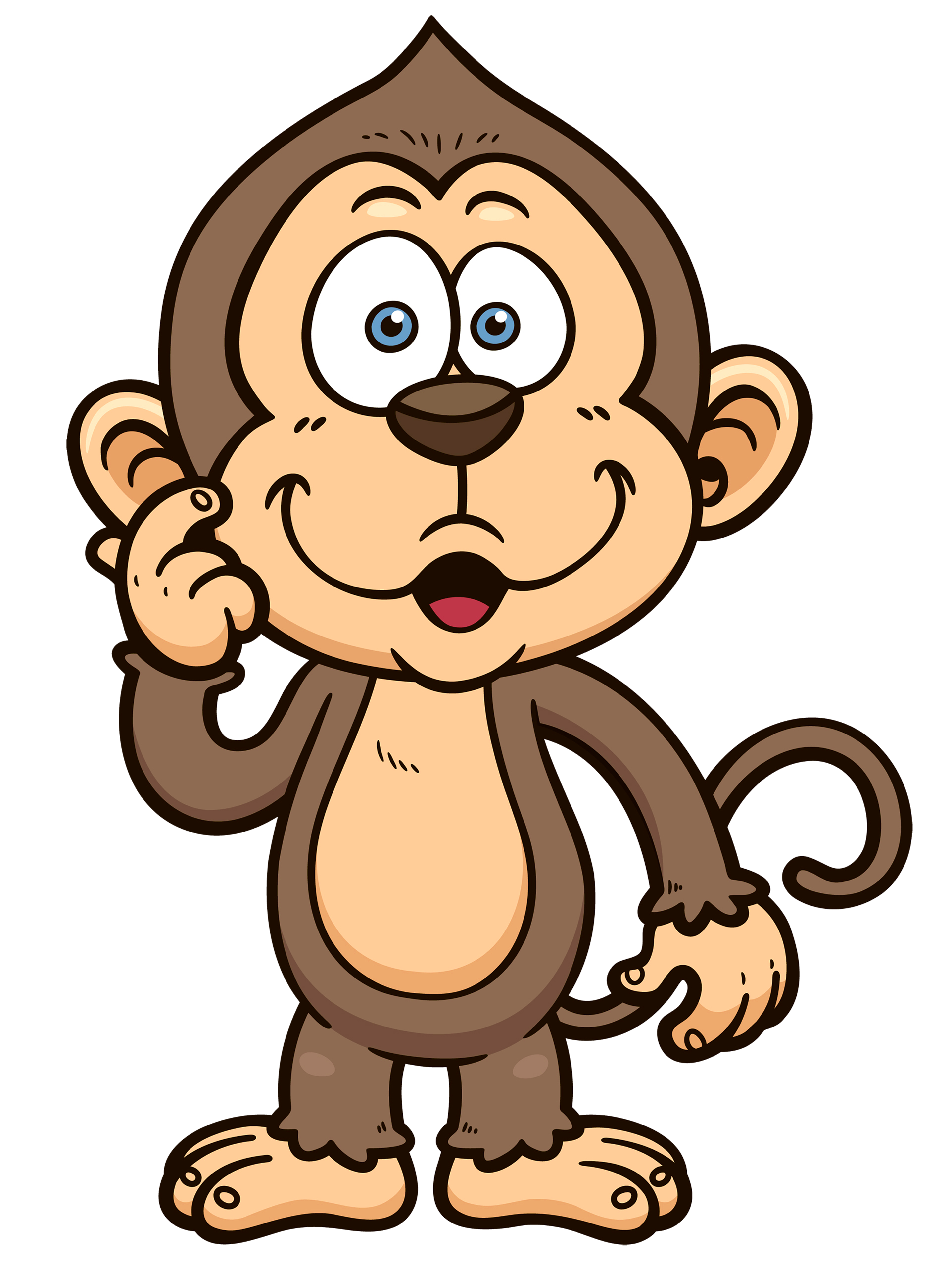 Monkey Cartoon PNG Clipart Image